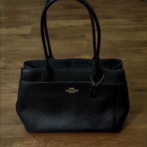 Coach Elegant Black Leather Tote